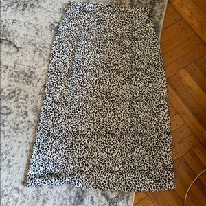 Cheetah midi skirt